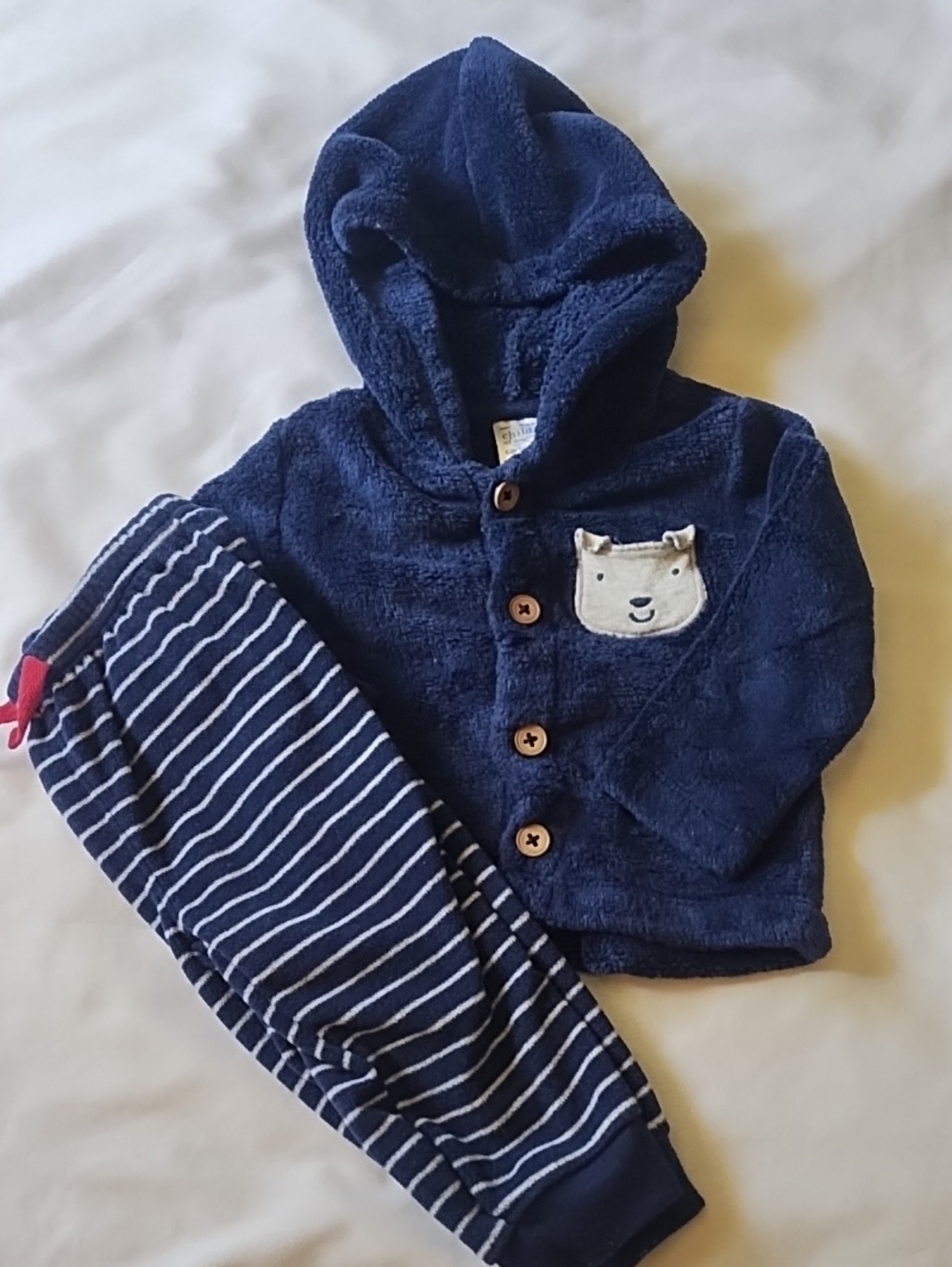 Carter's Fleece Jacket And Jogger Set Sz6/9mos
